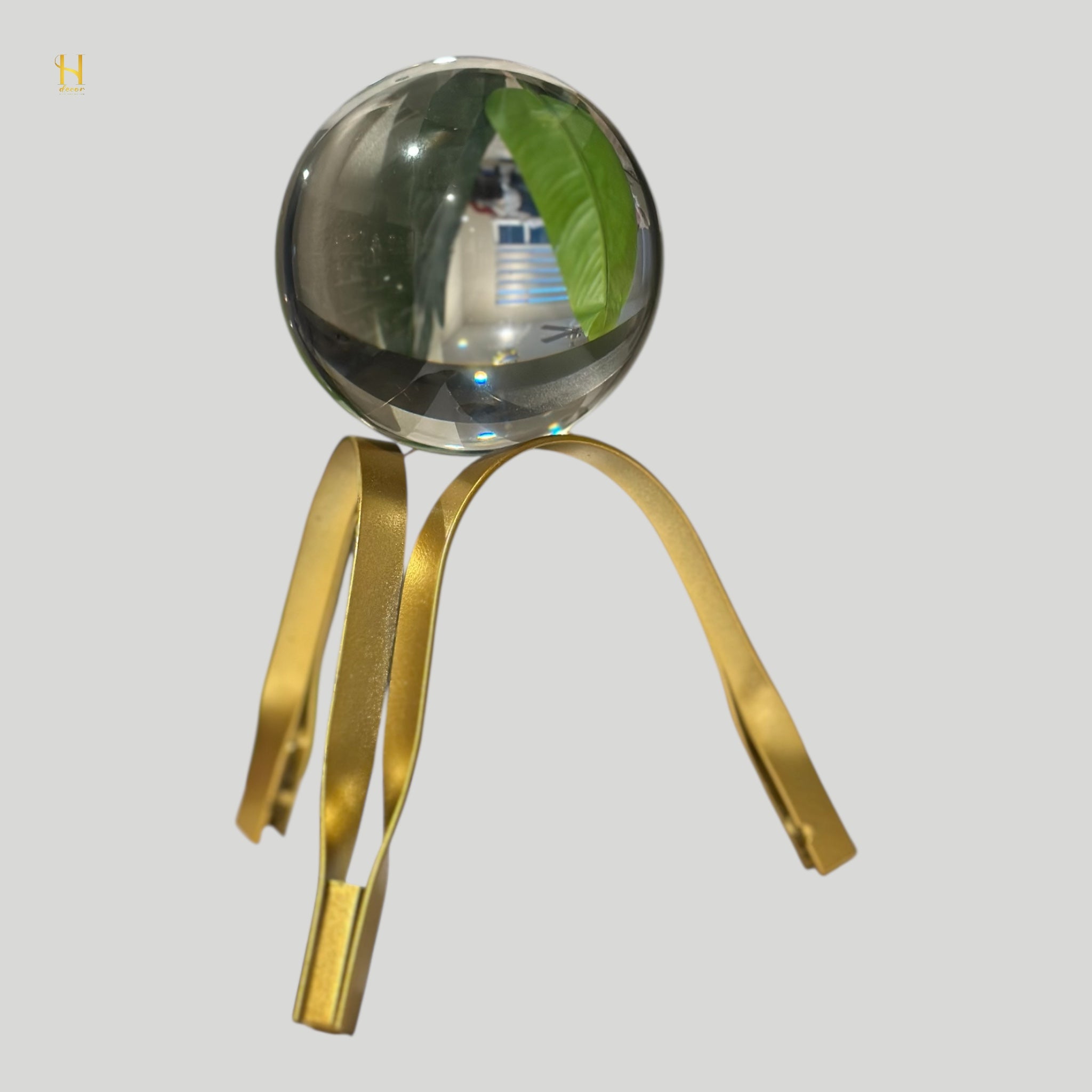 Ball Ornament with Iron Stand