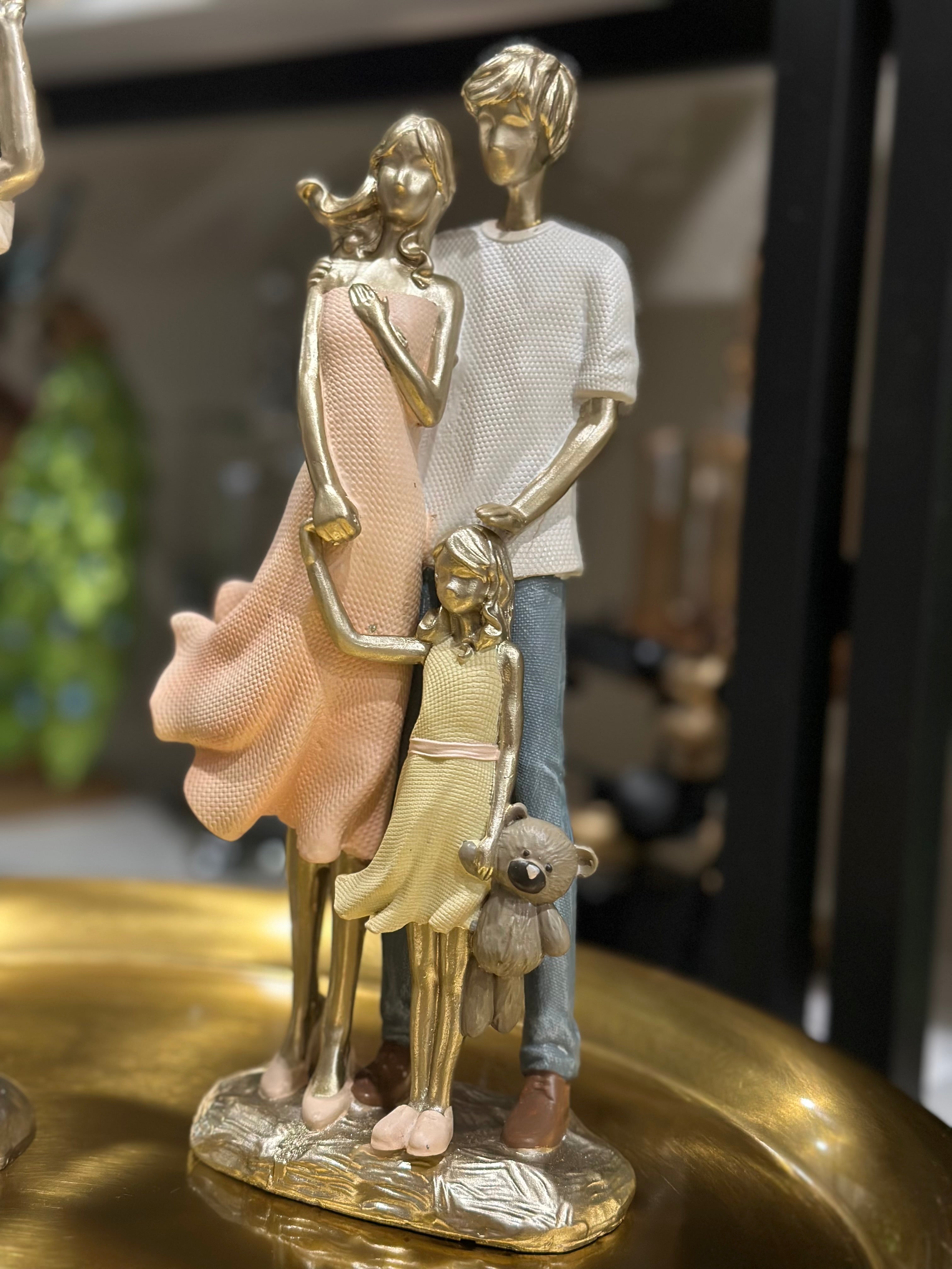 Family of Three sculpture- Premium Home Decor