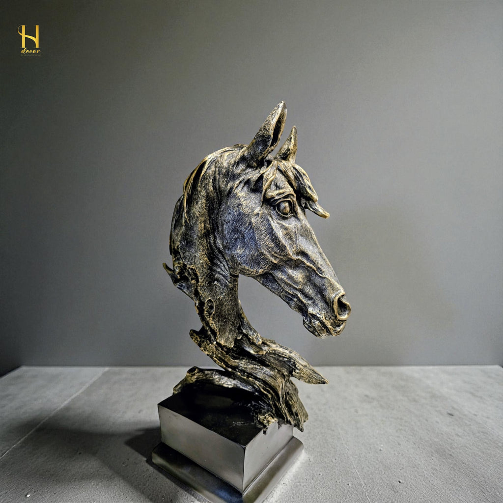 Horse Head Black-Home Decor