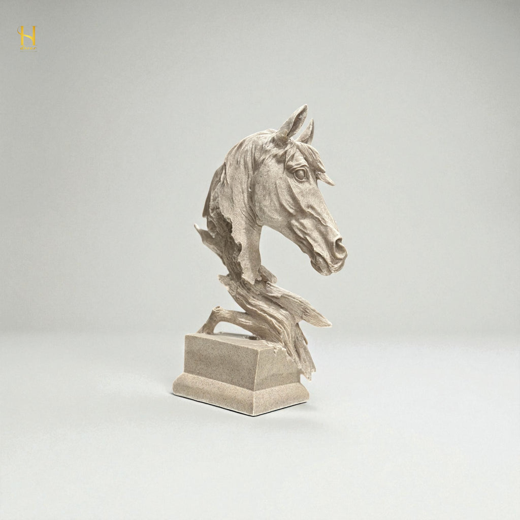 White Horse Head - Premium Home Decor