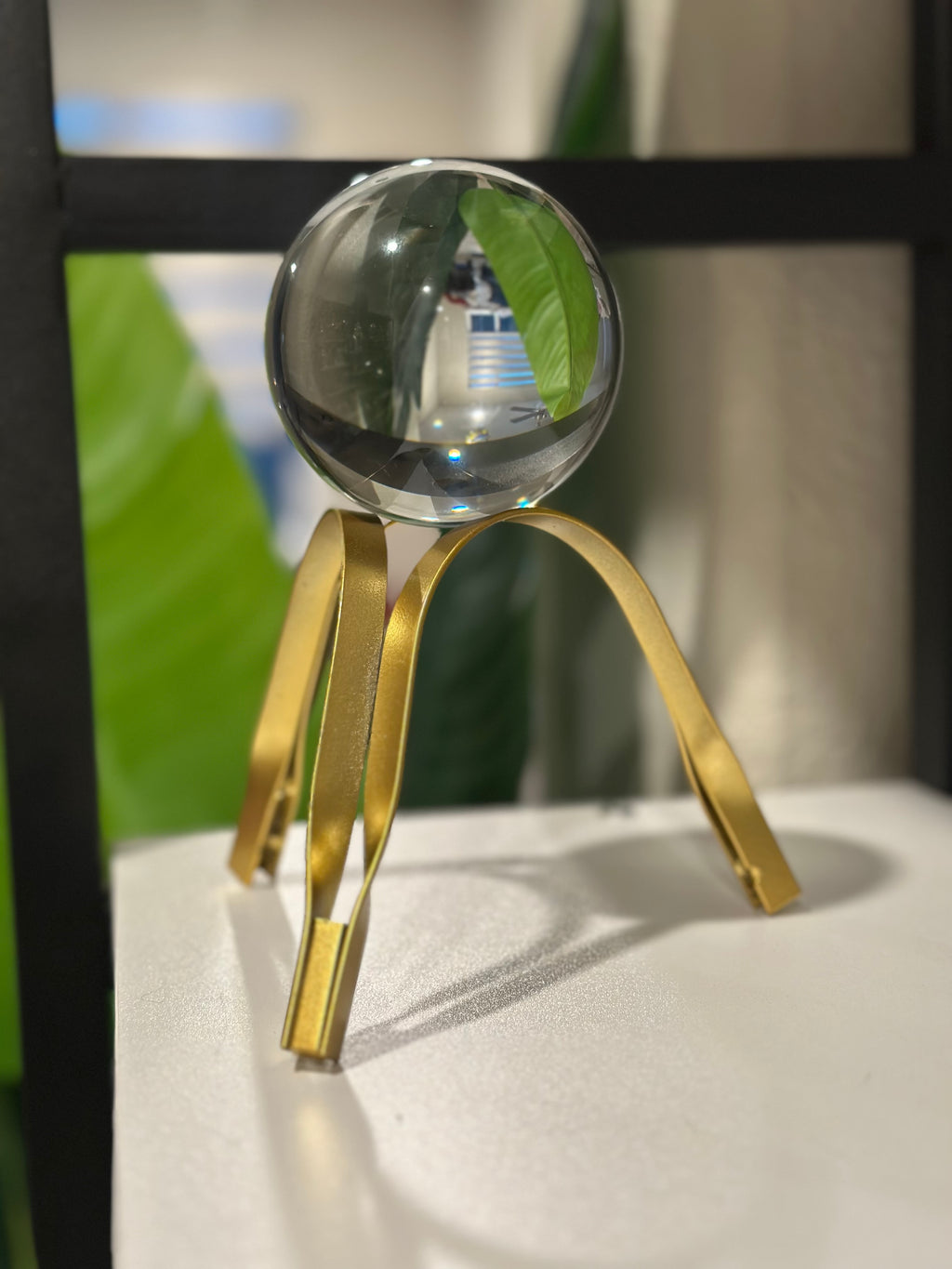 Ball Ornament with Iron Stand