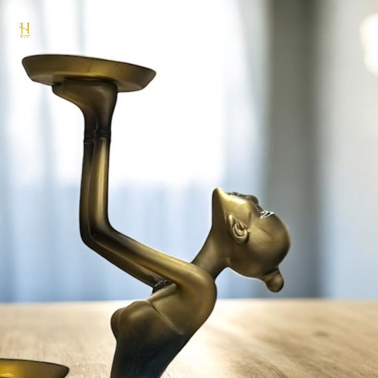 Graceful Ladies with Tray