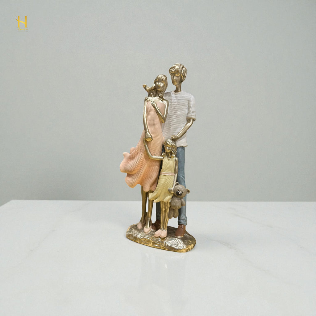 Family of Three sculpture- Premium Home Decor