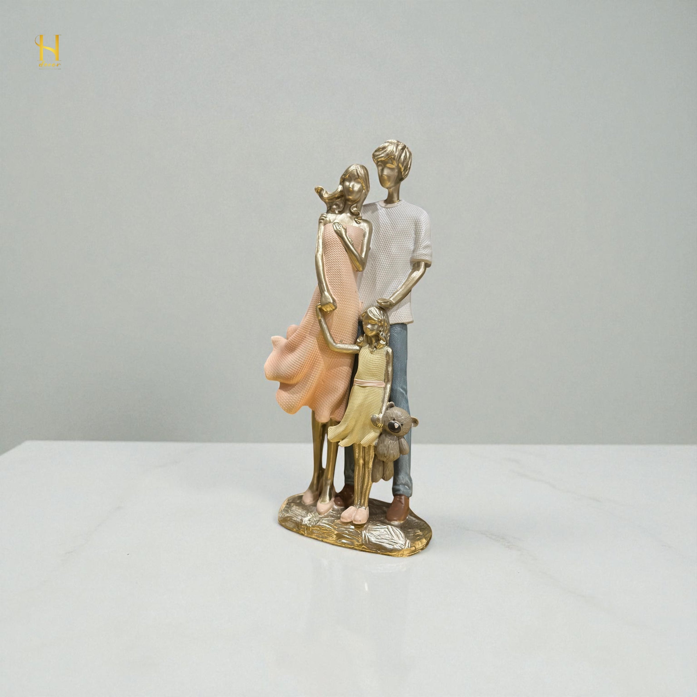 Family of Three sculpture- Premium Home Decor