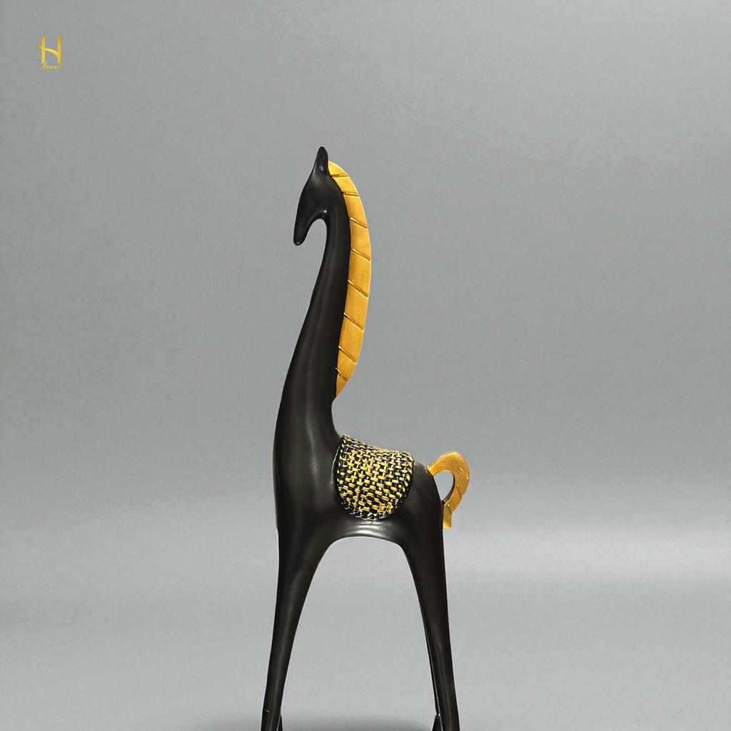 Black and Golden horses