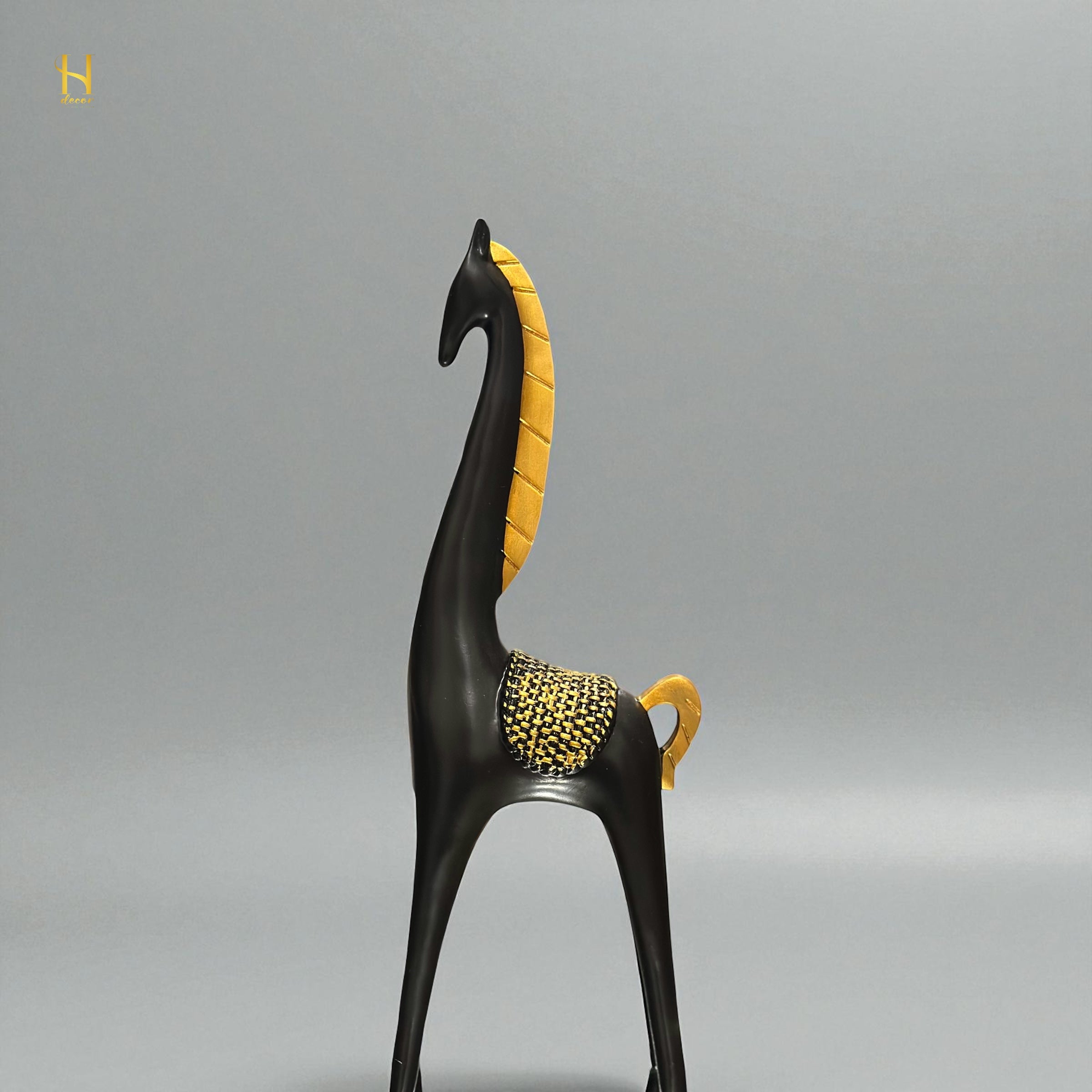 Black and Golden horses