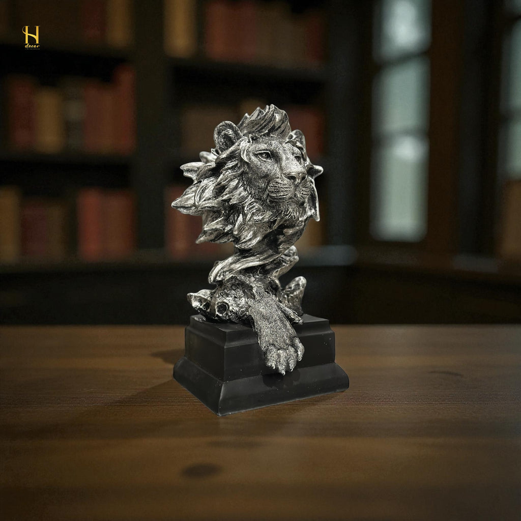 Majestic Lion Head Sculpture