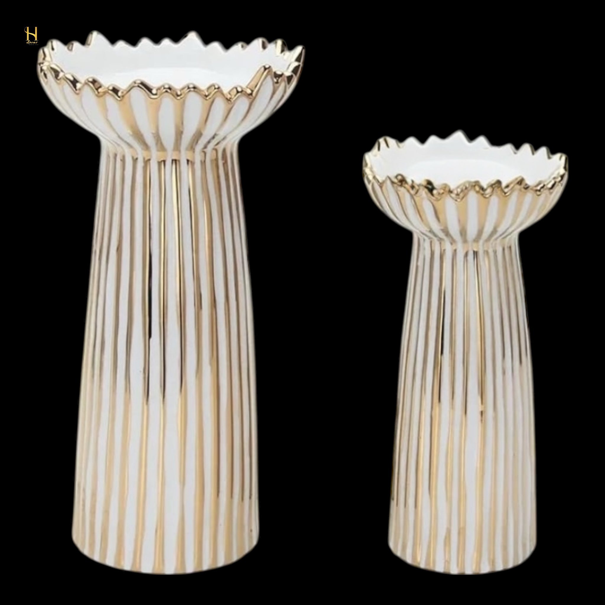 White and Gold Candles stand