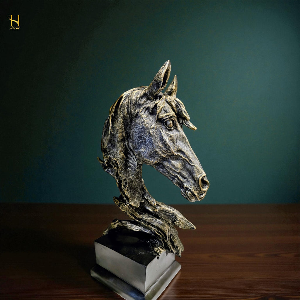 Horse Head Black-Home Decor