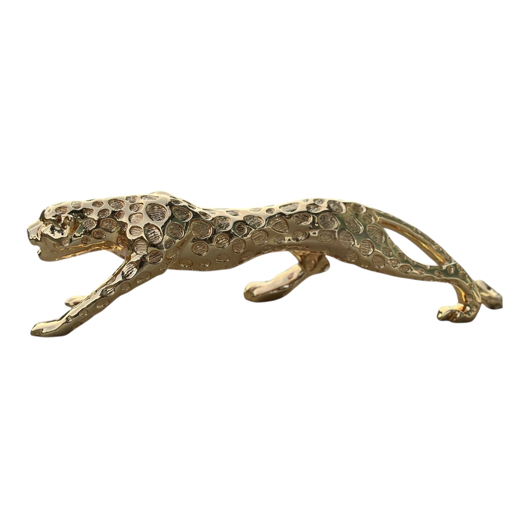 Pure Gold Jaguar Statue – Majestic Luxury Decorative Piece for Home & Office