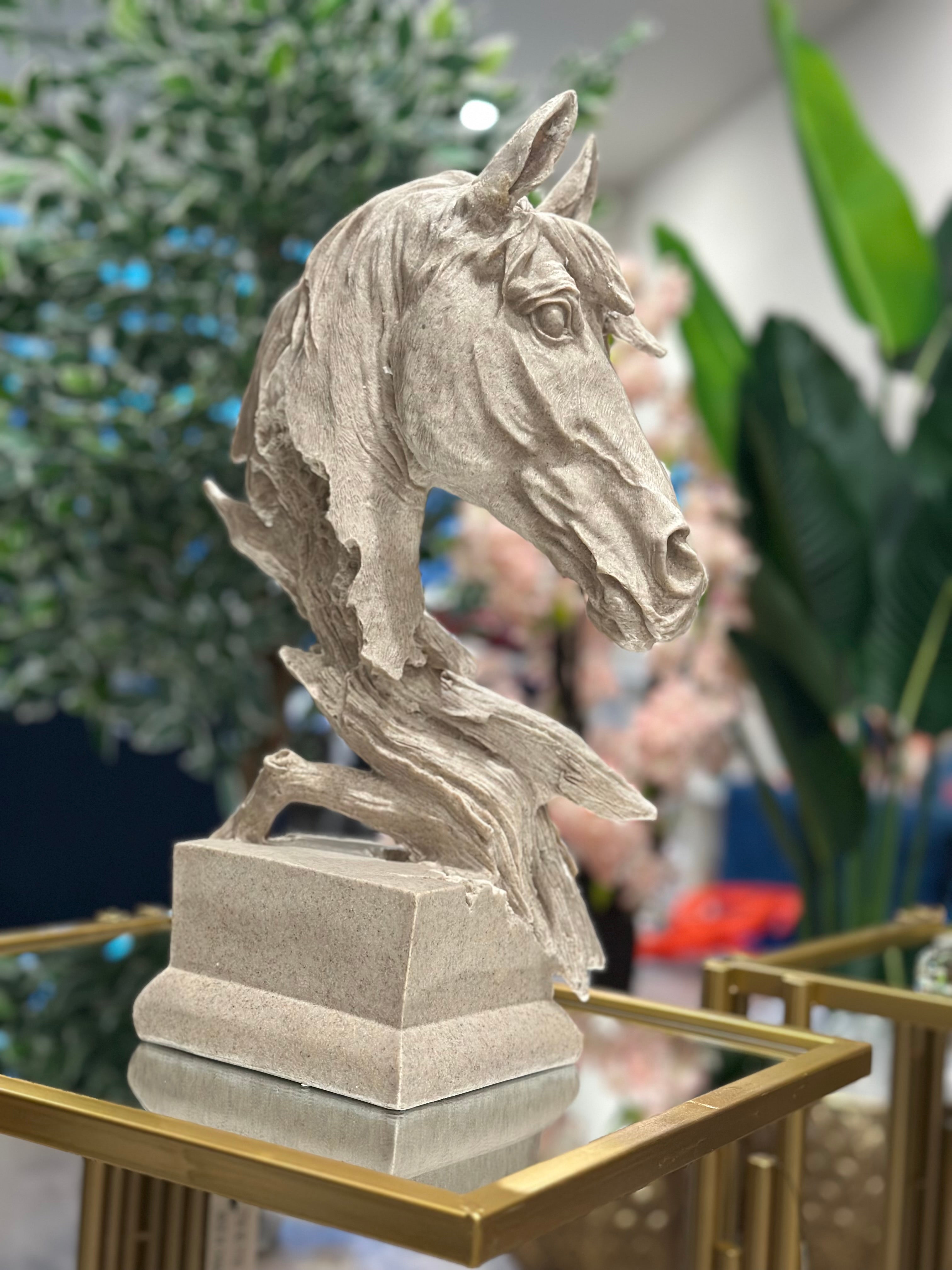 White Horse Head - Premium Home Decor