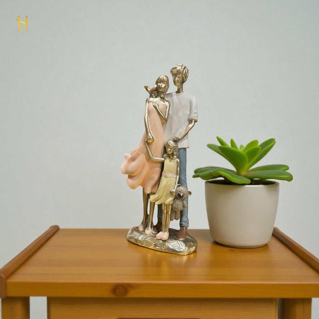 Family of Three sculpture- Premium Home Decor