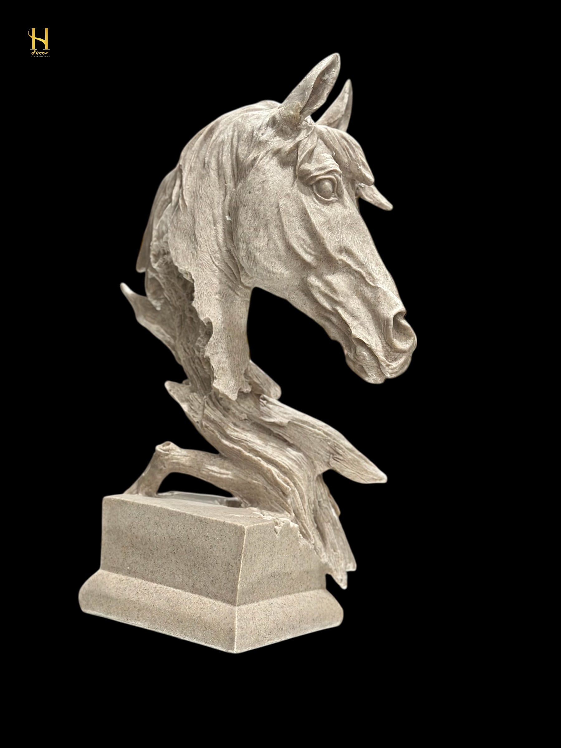 White Horse Head - Premium Home Decor
